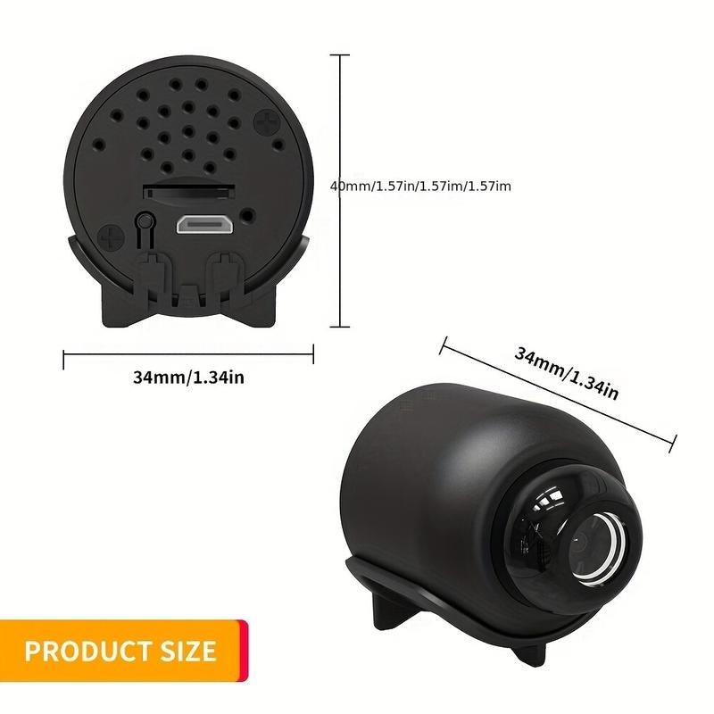 1Pc, Wireless Security Camera, 2.4Ghz Small Wifi Pet/Office/Home/Factory Security Camera, Remote Home Watching, Home Anytime, Anywhere, Wide Angle Range Electric Home Security IP Camera (Product without Memory Card)