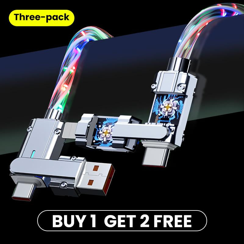 [Buy 1 Get 2]4-In-1 Fast Charging Cable All-In-One Solution for Iphone/Android/Type-C/Micro USB