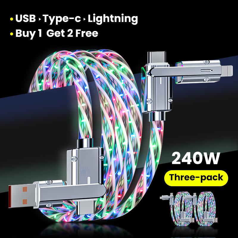 [Buy 1 Get 2]4-In-1 Fast Charging Cable All-In-One Solution for Iphone/Android/Type-C/Micro USB