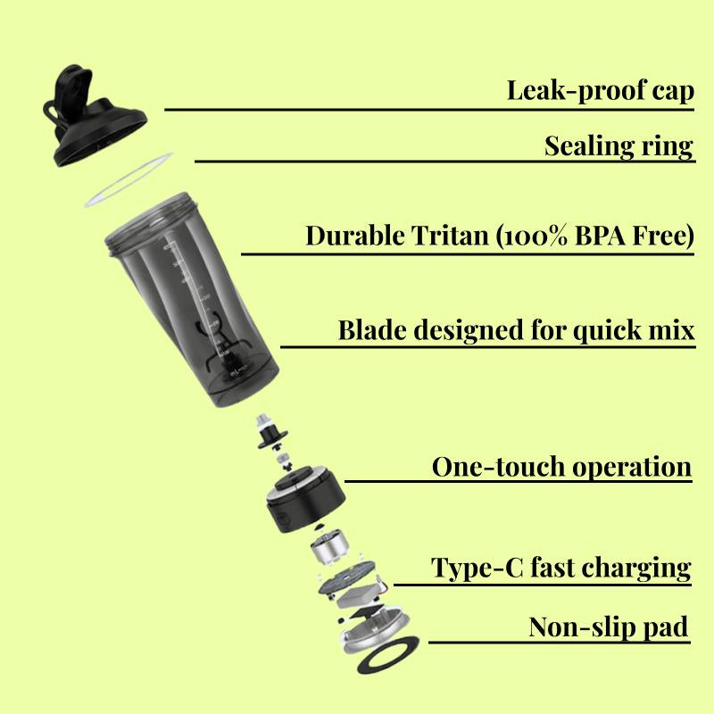 Drinkify Electric Protein Shaker Bottle 20Oz，To Free Your Hands