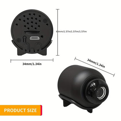 1Pc, Wireless Security Camera, 2.4Ghz Small Wifi Pet/Office/Home/Factory Security Camera, Remote Home Watching, Home Anytime, Anywhere, Wide Angle Range Electric Home Security IP Camera (Product without Memory Card)
